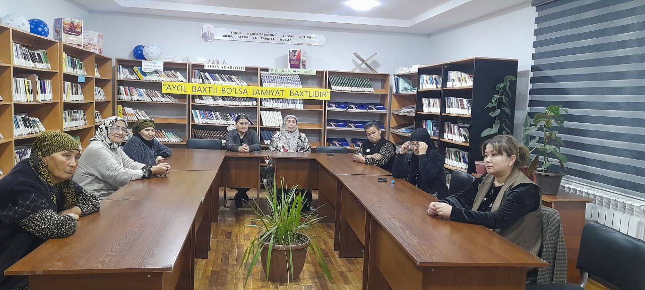 ”Ayol baxtli bo’lsa jamiyat baxtlidir” shiori ostida Ayollarni e’zozlash oyligi