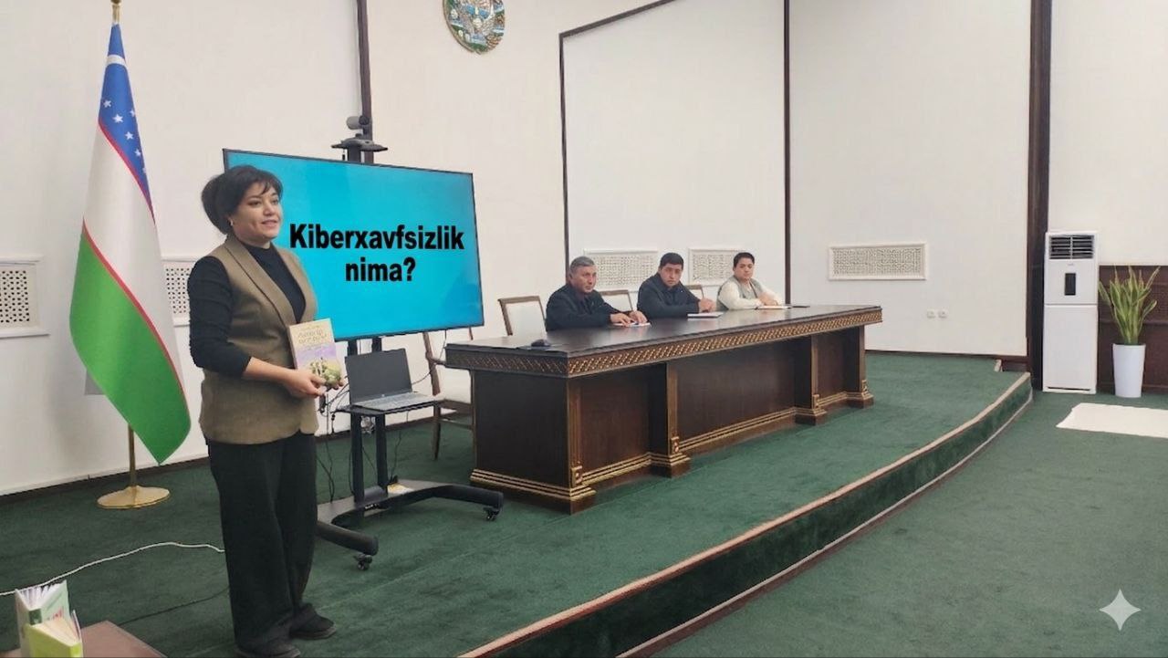 Davra suhbati yoshlar o‘rtasida kiberxavfsizlik bo‘yicha bilim va ko‘nikmalarni oshirish, ularni internet tarmog‘idagi xavf-xatarlardan ogoh etish hamda shaxsiy ma’lumotlarni himoya qilish madaniyatini shakllantirish maqsadida tashkil etildi.