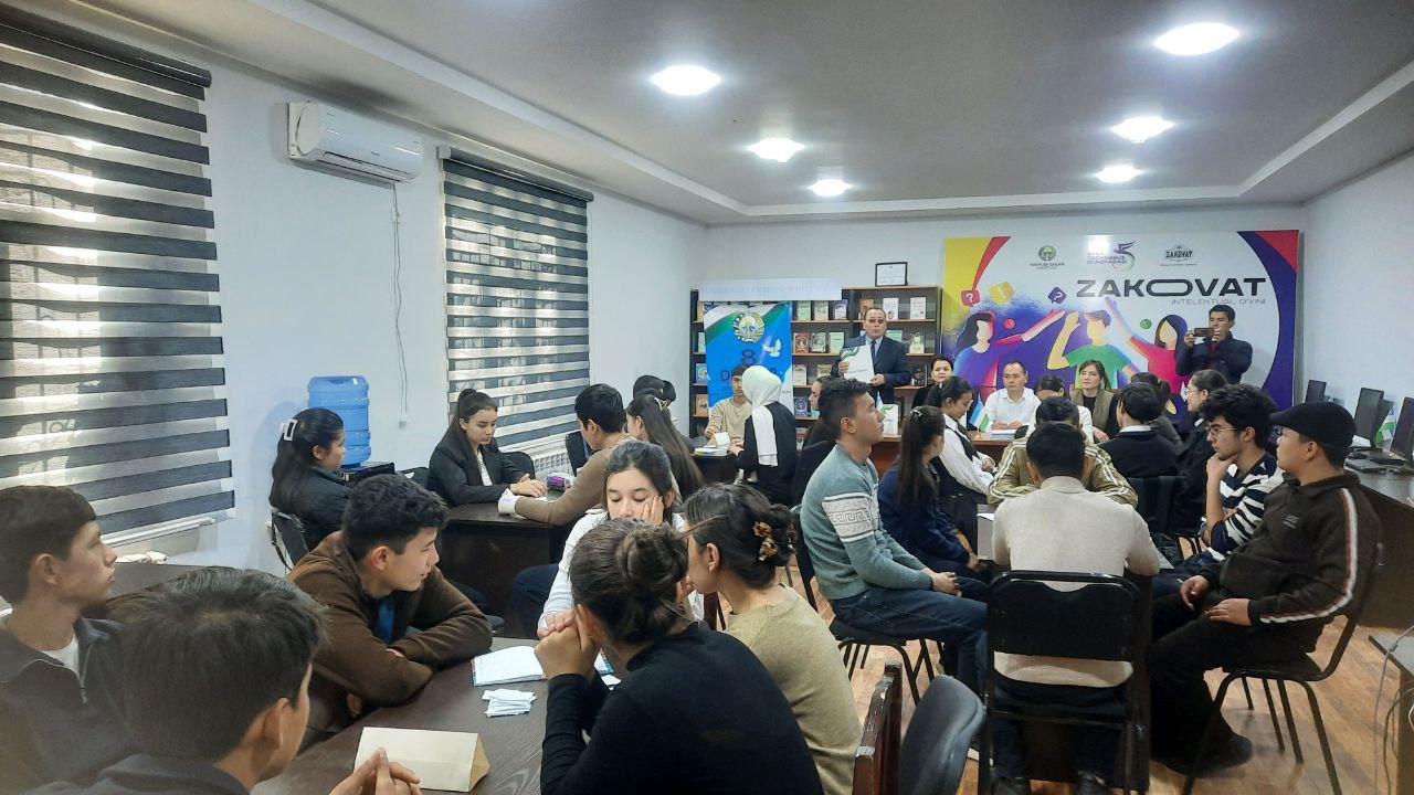 O'zbekiston Respublikasi konstitutsiyasi 33 yilligi munosabati bilan  zakovat intellektual o’yini tashkil etildi.