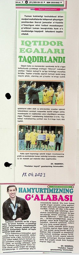 IQTIDOR EGALARI TAQDIRLANDI