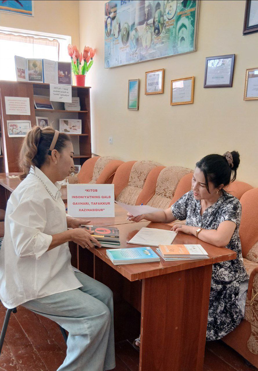 "Ko'chma kutubxona" xizmati tashkil etildi.